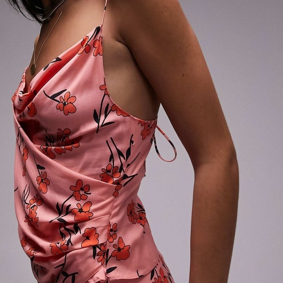 Topshop Floral Pink Top - Picture 1 of 3